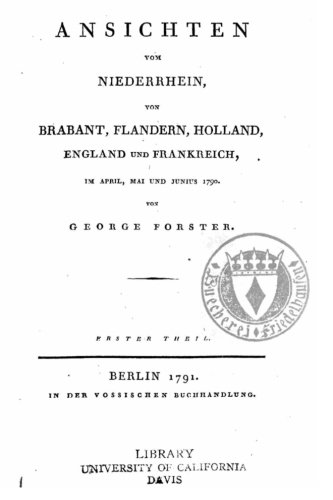Ansichten Vom Niederrhein, Von Brabant, Flandern, Holland, England Und Frankreic [Paperback]
