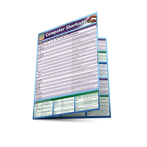 Computer Shortcuts QuickStudy Laminated Reference Guide [Fold-out book or cha]