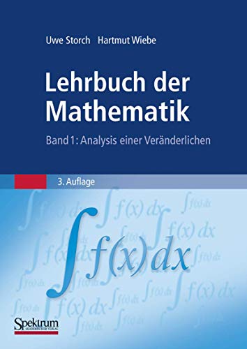 Lehrbuch der Mathematik, Band 1 Analysis einer Vernderlichen [Paperback]