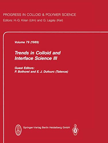Trends in Colloid and Interface Science III [Paperback]