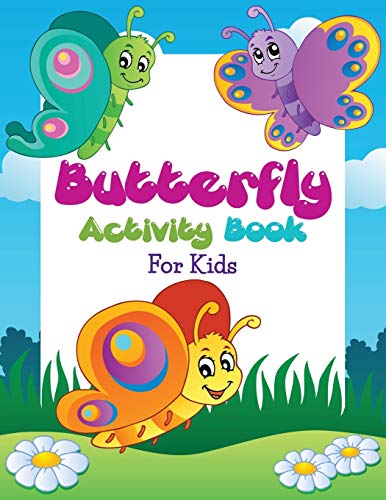 Butterfly Activity Book For Kids [Paperback]