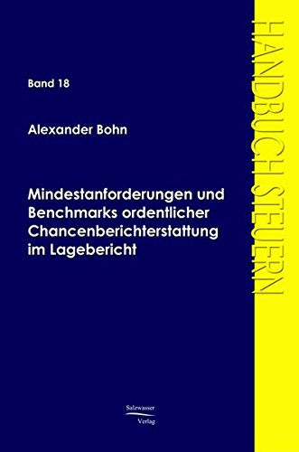 Mindestanforderungen und Benchmarks Ordentlicher Chancenberichterstattung Im Lag [Paperback]