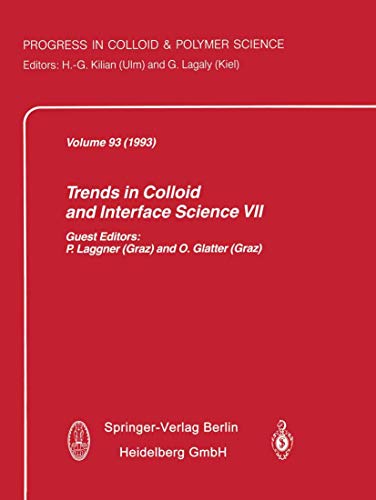 Trends in Colloid and Interface Science VII [Paperback]