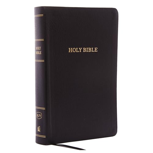 KJV Holy Bible Personal Size Giant Print with 43,000 Cross References, Black Bo [Leather / fine bindi]