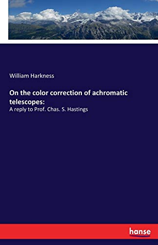 On The Color Correction Of Achromatic Telescopes