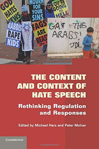 The Content and Context of Hate Speech Rethinking Regulation and Responses [Paperback]