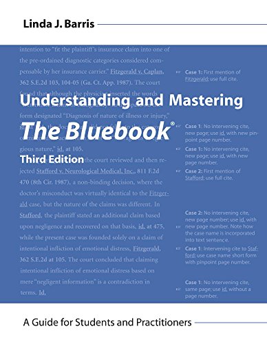 Understanding And Mastering The Bluebook A Guide For Students And Practitioners [Spiral-bound]