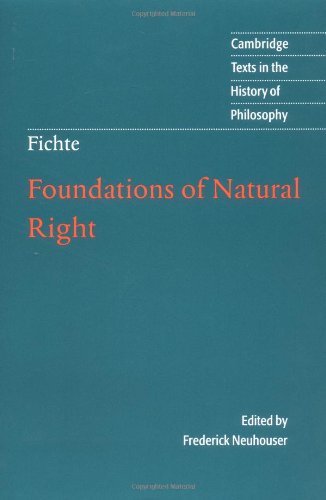 Foundations of Natural Right [Paperback]