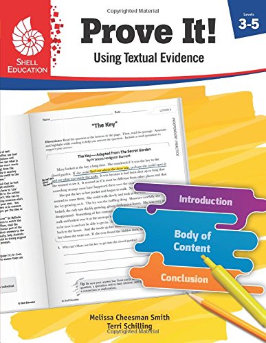 Prove It Using Textual Evidence, Levels 3-5 [Paperback]