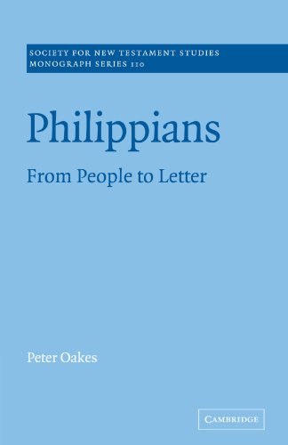 Philippians From People to Letter [Paperback]