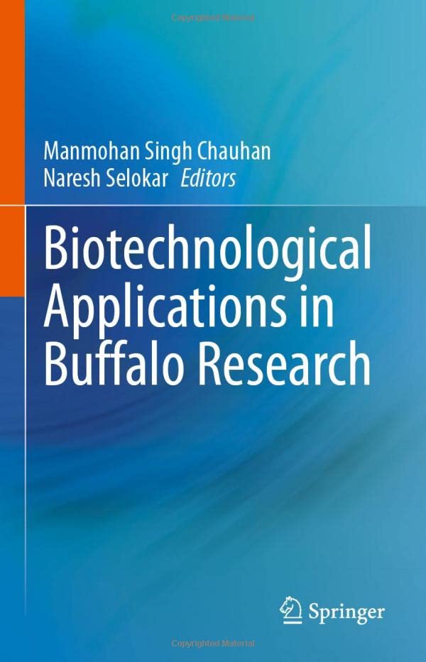 Biotechnological Applications in Buffalo Research [Hardcover]