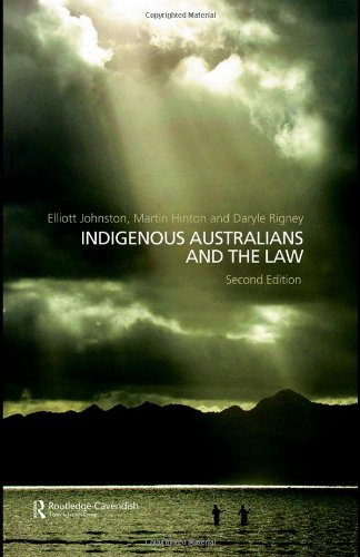 Indigenous Australians and the Law [Hardcover]