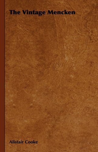 Vintage Mencken [Hardcover]