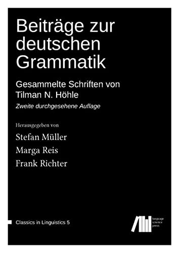 Beitrage Zur Deutschen Grammatik