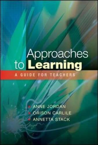 Approaches to Learning A Guide for Educators [Paperback]