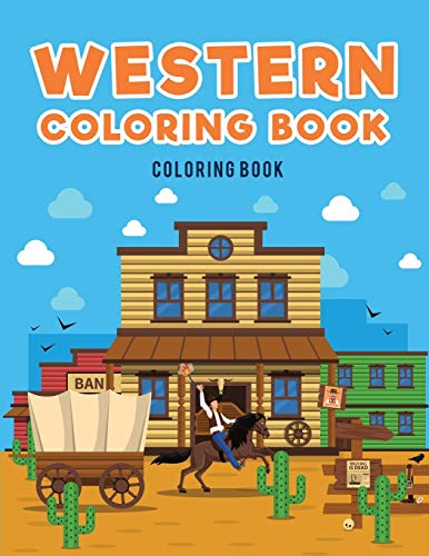 Western Coloring Book  Cowboys [Paperback]