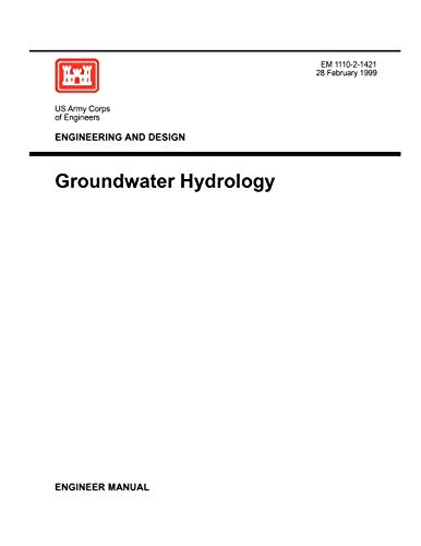 Engineering And Design Groundwater Hydrology (engineer Manual 1110-2-1421) [Paperback]
