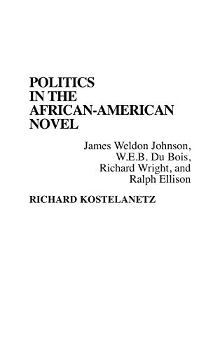 Politics in the African-American Novel James Weldon Johnson, W.E.B. Du Bois, Ri [Hardcover]