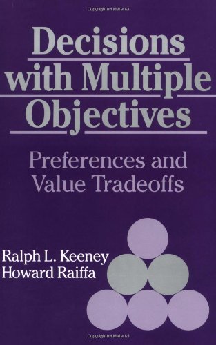 Decisions with Multiple Objectives Preferences and Value Trade-Offs [Paperback]