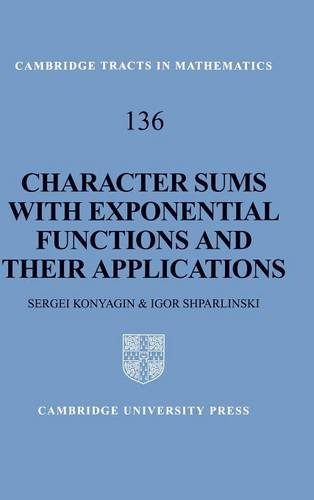 Character Sums with Exponential Functions and their Applications [Hardcover]