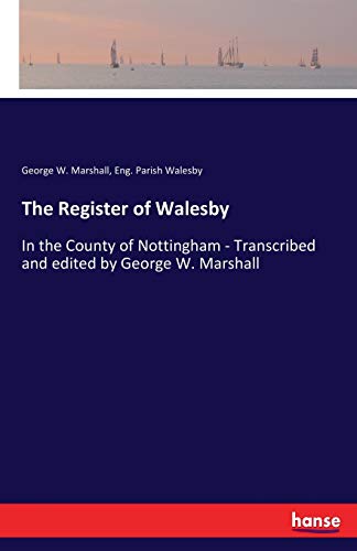 Register of Walesby [Paperback]