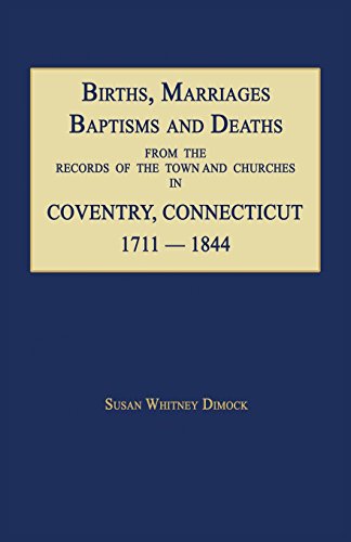 Births, Marriages, Baptisms And Deaths From The Records Of The Town And Churches [Paperback]