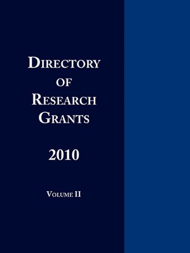 Directory Of Research Grants 2010 Volume 2 [Paperback]