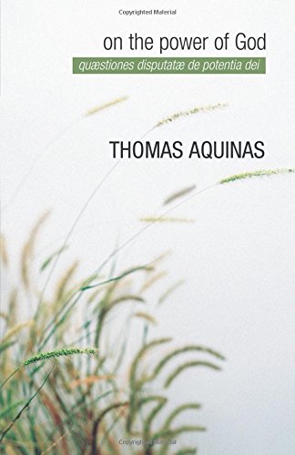 On the Power of God  The Disputed Questions [Paperback]