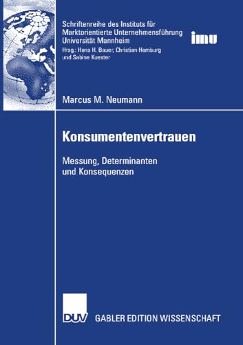 Konsumentenvertrauen Messung, Determinanten, Konsequenzen [Paperback]