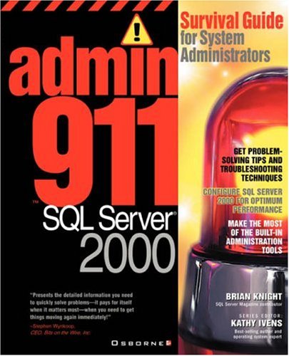 Admin911 SQL Server 2000 [Paperback]