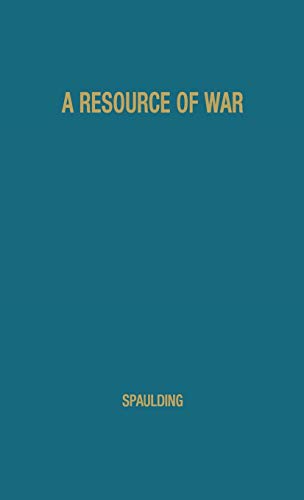 A Resource of War [Hardcover]