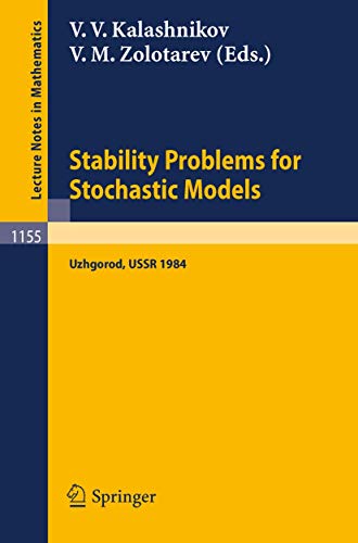 Stability Problems for Stochastic Models Proceedings of the 8th International S [Paperback]