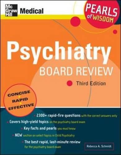 Psychiatry Board Review Pearls of Wisdom, Third Edition [Paperback]