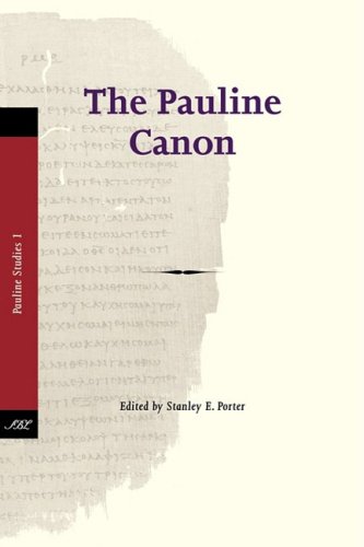 The Pauline Canon (pauline Studies) [Paperback]