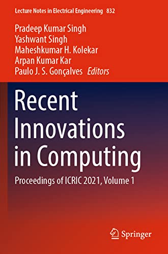 Recent Innovations in Computing Proceedings of ICRIC 2021, Volume 1 [Paperback]