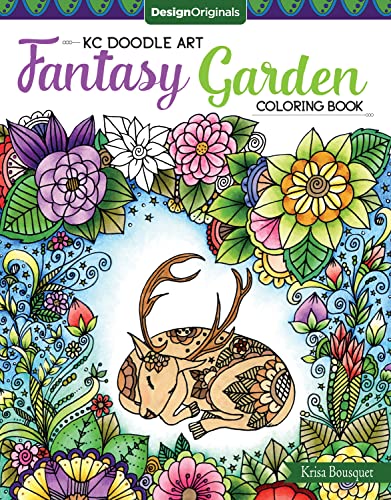 KC Doodle Art Fantasy Garden Coloring Book [Paperback]