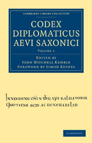 Codex Diplomaticus Aevi Saxonici [Paperback]
