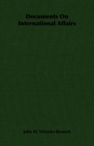 Documents On International Affairs [Paperback]