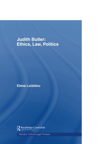 Judith Butler Ethics, Law, Politics [Paperback]