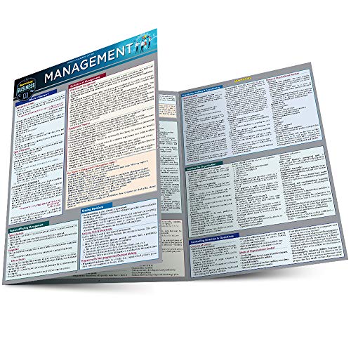 Management a QuickStudy Laminated Reference Guide [Fold-out book or cha]