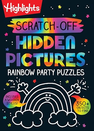 Scratch-Off Hidden Pictures Rainbow Party Puzzles [Spiral bound]