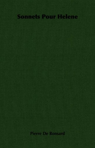 Sonnets Pour Helene [Paperback]
