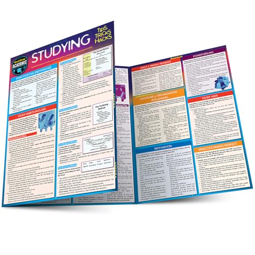 Studying Tips, Tricks &amp Hacks QuickStudy Laminated Reference Guide to Grade [Fold-out book or cha]