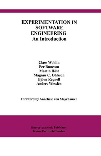 Experimentation in Software Engineering An Introduction [Paperback]