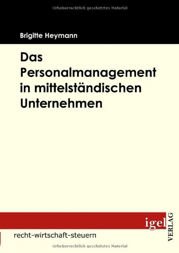 Personalmanagement in Mittelstndischer Unternehmen [Paperback]