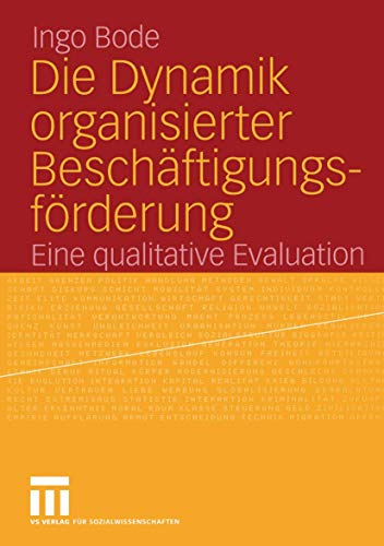 Die Dynamik organisierter Beschftigungsfrderung Eine qualitative Evaluation [Paperback]