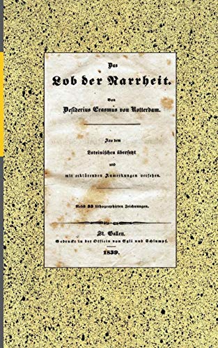 Lob der Narrheit. Reprint der Ausgabe Von 1839 (Bod) [Paperback]