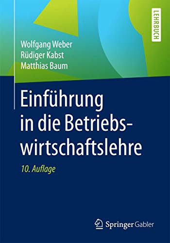 Einfhrung in die Betriebswirtschaftslehre [Paperback]