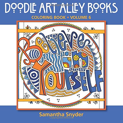 Believe In Yourself Coloring Book (doodle Art Alley Books) (volume 6) [Paperback]