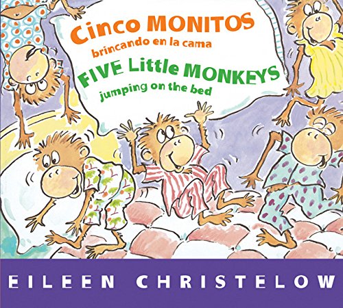 Cinco monitos brincando en la cama/Five Little Monkeys Jumping on the Bed [Board book]